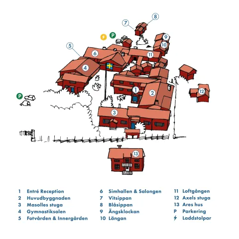Karta över Masesgården.